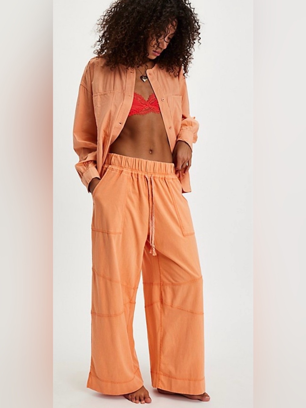 NWT FREE PEOPLE INTIMATELY GOLDEN HOUR HOUSE PANT MELON